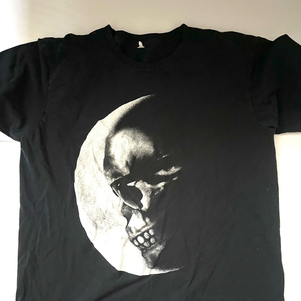 Vtg moon skull mens t shirt size Large